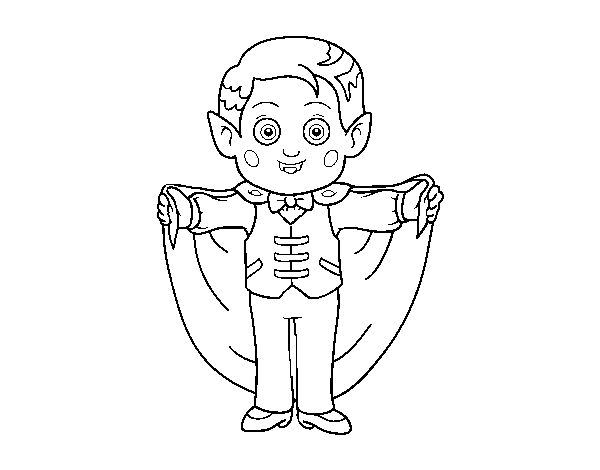 Desenho de Pequeno vampiro para Colorir