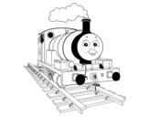 Dibujo de Percy a locomotiva pequena