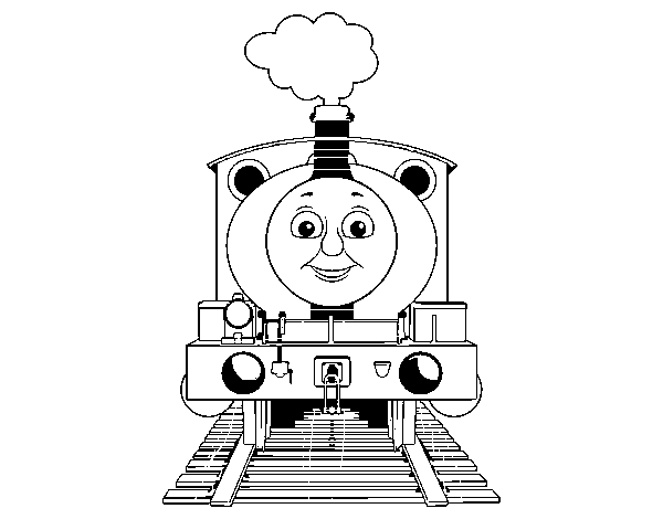 Desenho de Percy a locomotiva para Colorir