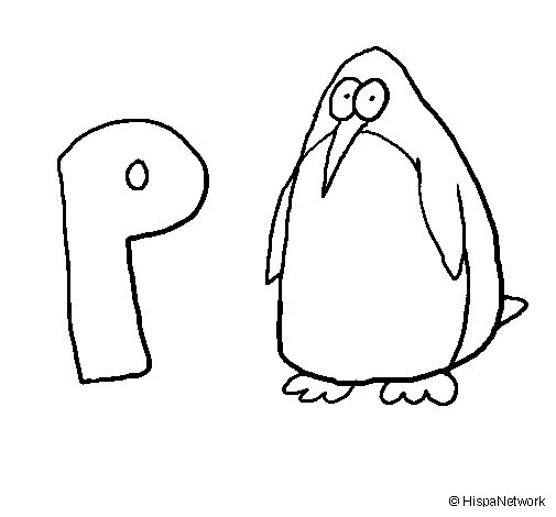 Desenho de Pinguim para Colorir