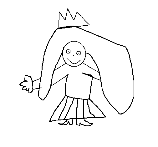 Desenho de Princesa para Colorir