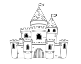 Desenho de Princesas do castelo para colorear