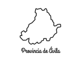 Desenho de Província Ávila para colorear