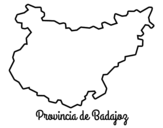 Desenho de Província Badajoz para colorear