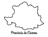Desenho de Província Cáceres para colorear