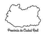 Desenho de Província Ciudad Real para colorear