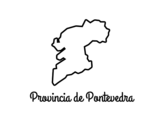 Desenho de Província de Pontevedra para colorear