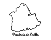 Desenho de Província de Sevilla para colorear