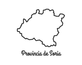 Desenho de Provincia de Soria para colorear