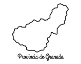 Desenho de Província Granada para colorear