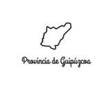 Desenho de Província Guipúzcoa para colorear