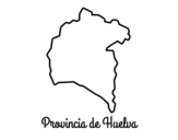 Desenho de Província Huelva para colorear