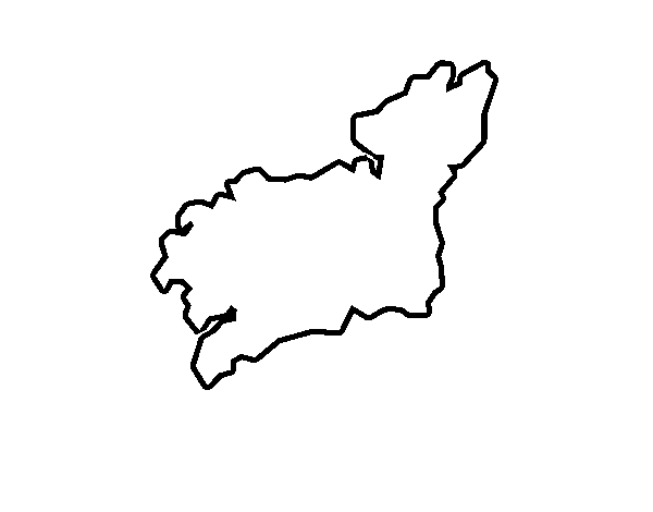 Desenho de Província La Coruña para Colorir