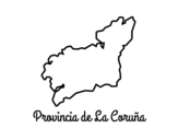 Desenho de Província La Coruña para colorear