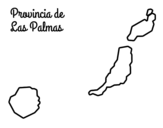 Desenho de Província Las Palmas para colorear
