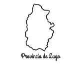 Desenho de Provincia Lugo para colorear