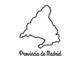 Desenho de Provincia Madrid para colorear