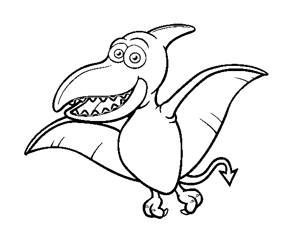 Desenho de Pterossauro para Colorir