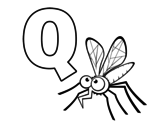 Dibujo de Q de Mosquito
