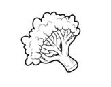 Desenho de Ramo brócoli para colorear