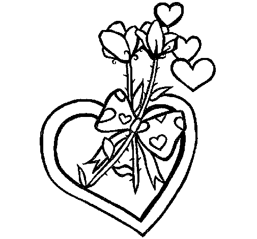 Desenho de Ramo de flores 3 para Colorir