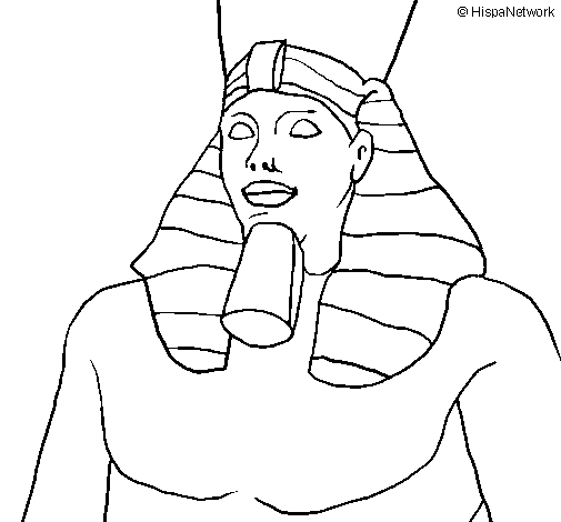 Desenho de Ramses II para Colorir