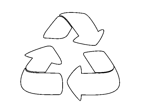 Desenho de Reciclagem para Colorir