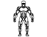 Desenho de Robô lutador para colorear