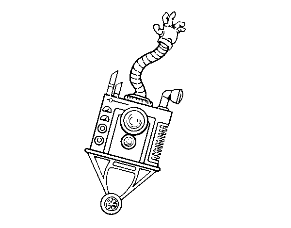 Desenho de Robot mão para Colorir