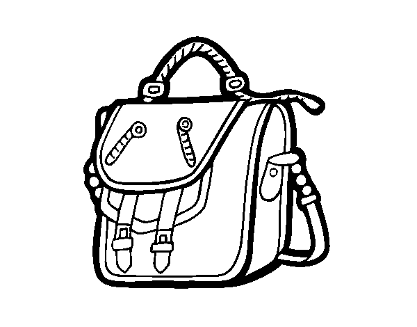 Desenho de Saco mochila para Colorir