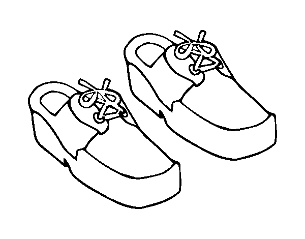 Desenho de  sapatos de barco para Colorir