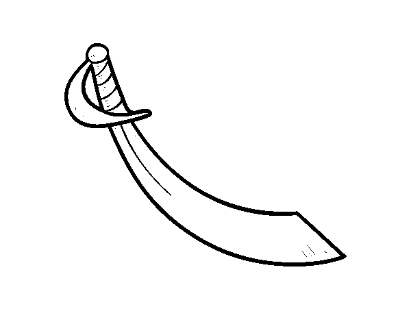 Desenho de Sciabola pirata para Colorir