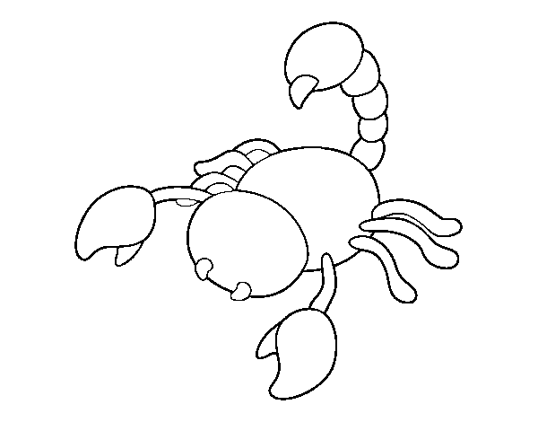 Desenho de Scorpius com picada elevado para Colorir