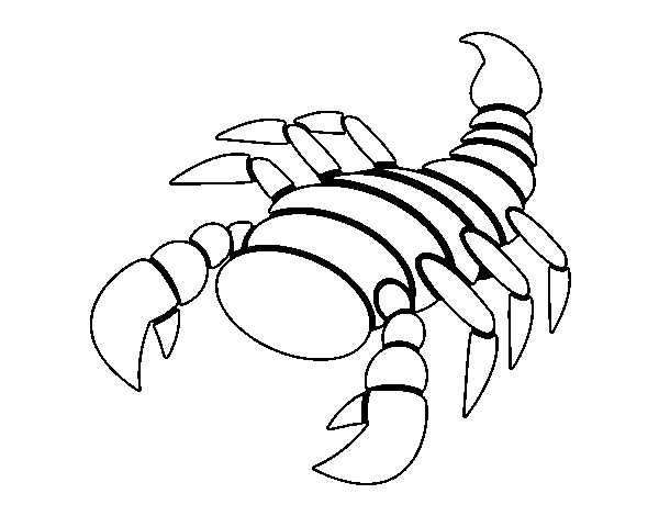 Desenho de Scorpius feliz para Colorir