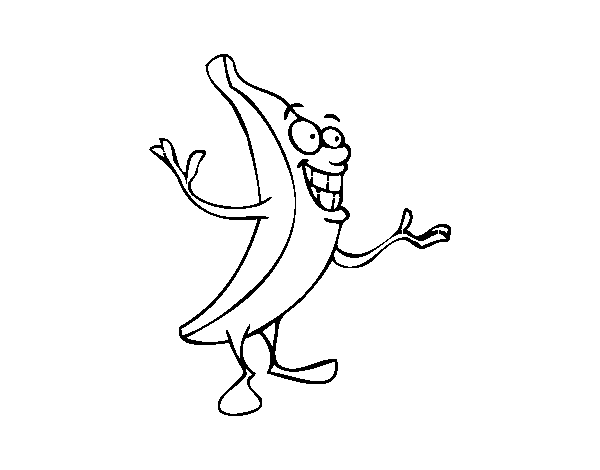 Desenho de Senhor banana para Colorir