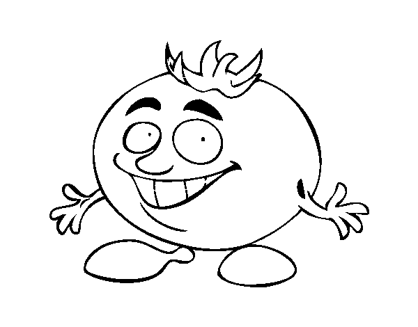 Desenho de Senhor tomate para Colorir