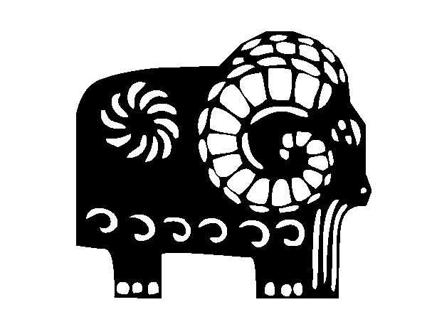 Desenho de Signo da cabra para Colorir