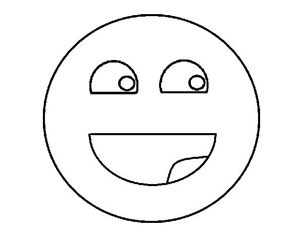 Desenho de Smile para Colorir