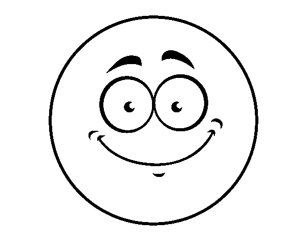 Desenho de Smiley sorriso para Colorir