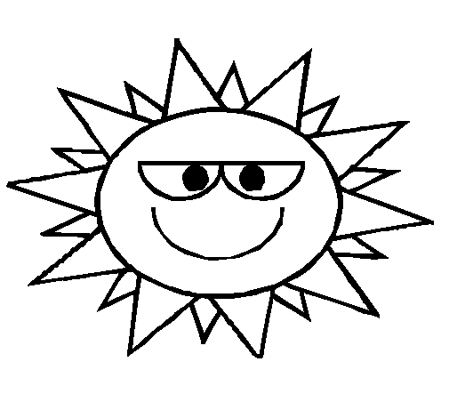 Desenho de Sol 1 para Colorir