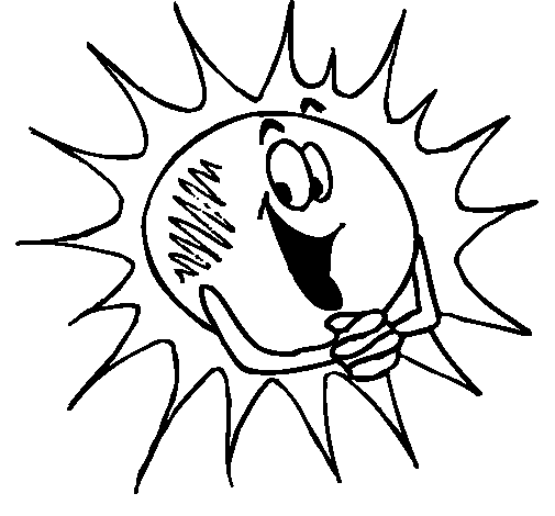 Desenho de Sol 2a para Colorir