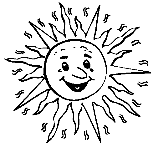Desenho de Sol 3a para Colorir