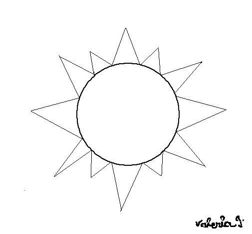 Desenho de Sol 4a para Colorir