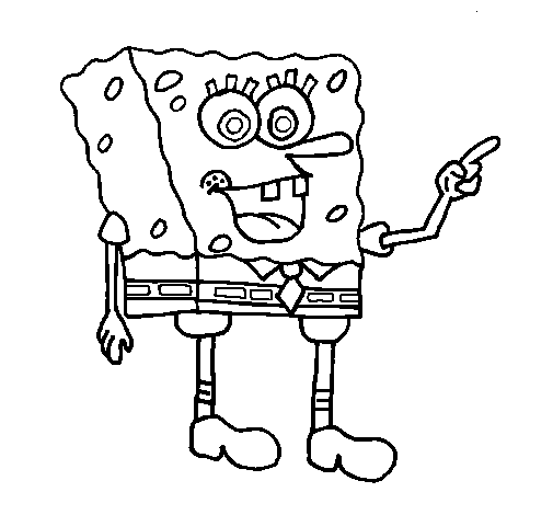 Desenho de SpongeBob 5 para Colorir
