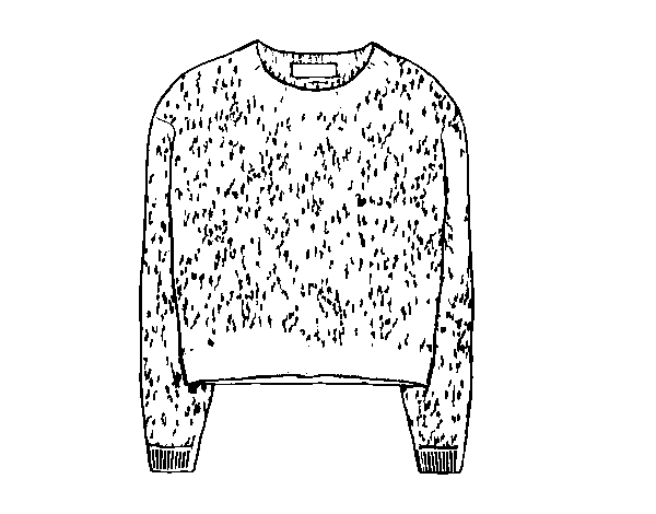 Desenho de Suéter de cashmere para Colorir