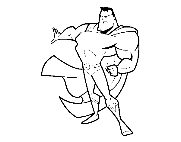 Desenho de Superhomem para Colorir