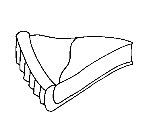 Desenho de Tarte de queijo para Colorir