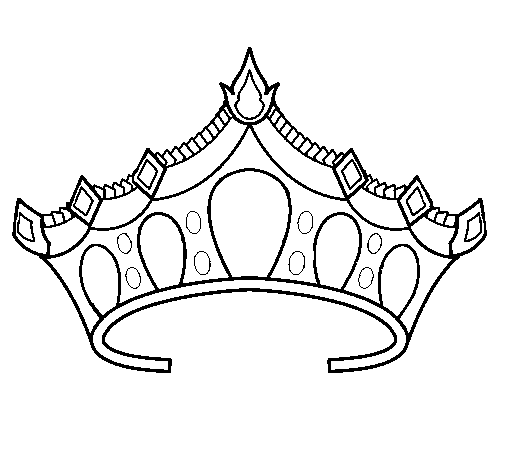 Desenho de Tiara para Colorir