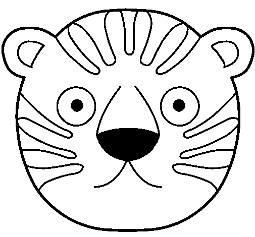 Desenho de Tigre II para Colorir