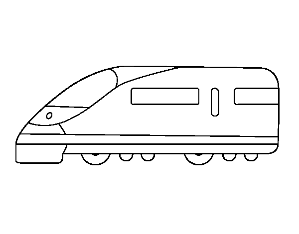 Desenho de Trem rápido para Colorir